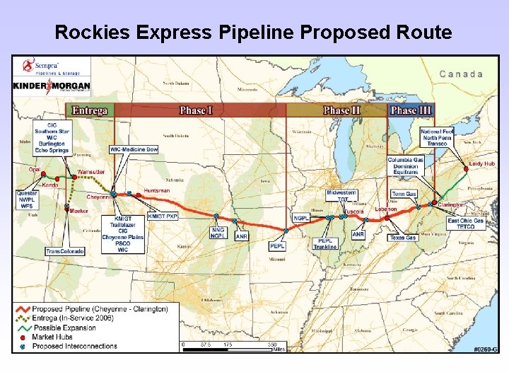 Rockies Express Pipeline Proposed Route 