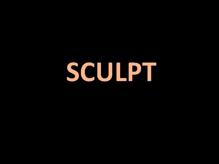 SCULPT 