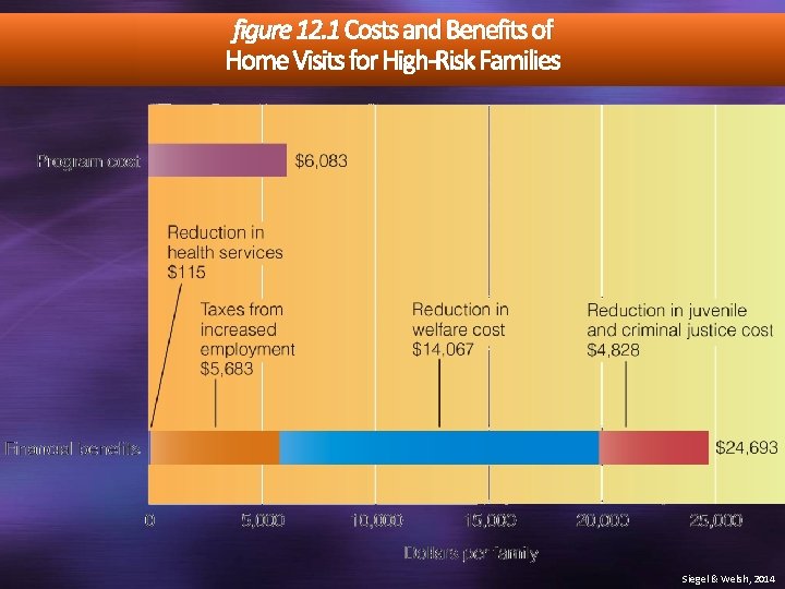 figure 12. 1 Costs and Benefits of Home Visits for High-Risk Families Siegel &