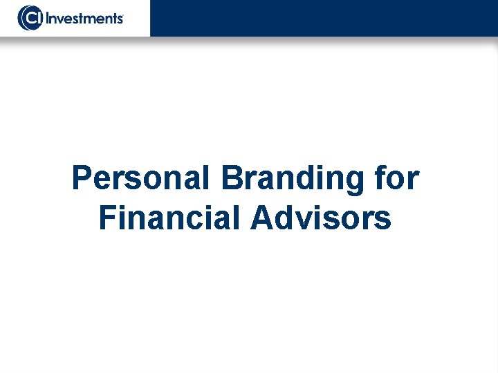 Personal Branding for Financial Advisors 