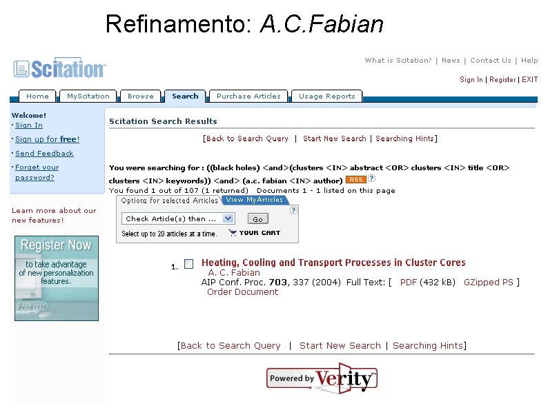 Refinamento: A. C. Fabian 