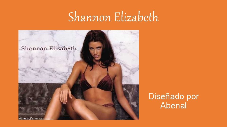 Shannon Elizabeth Diseñado por Abenal 