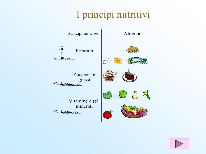 I principi nutritivi 