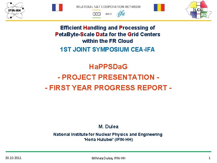 Efficient Handling and Processing of Peta. Byte-Scale Data for the Grid Centers within the