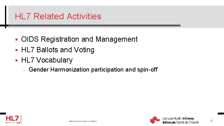 HL 7 Related Activities § OIDS Registration and Management § HL 7 Ballots and