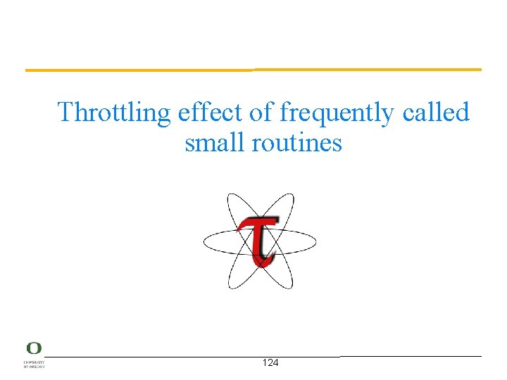 Throttling effect of frequently called small routines 124 