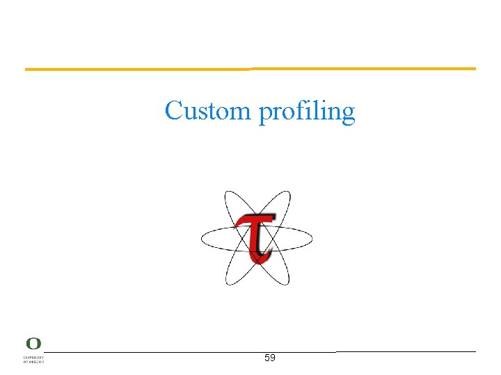 Custom profiling 59 