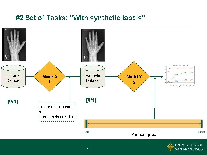 #2 Set of Tasks: "With synthetic labels" Original Dataset Model X f Synthetic Dataset