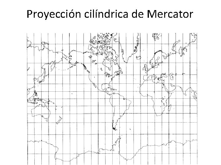 Proyección cilíndrica de Mercator 