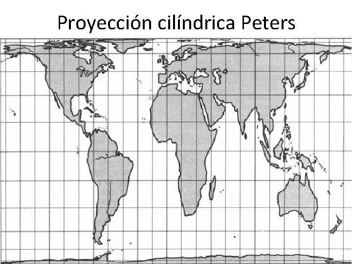 Proyección cilíndrica Peters 