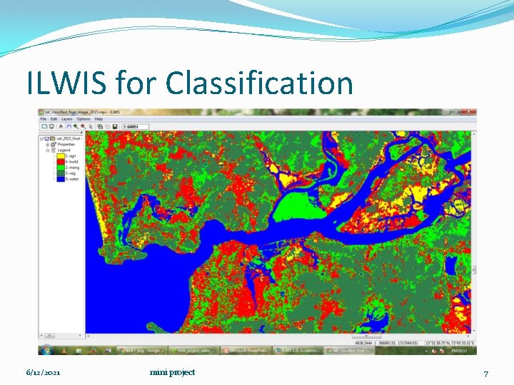 ILWIS for Classification 6/12/2021 mini project 7 