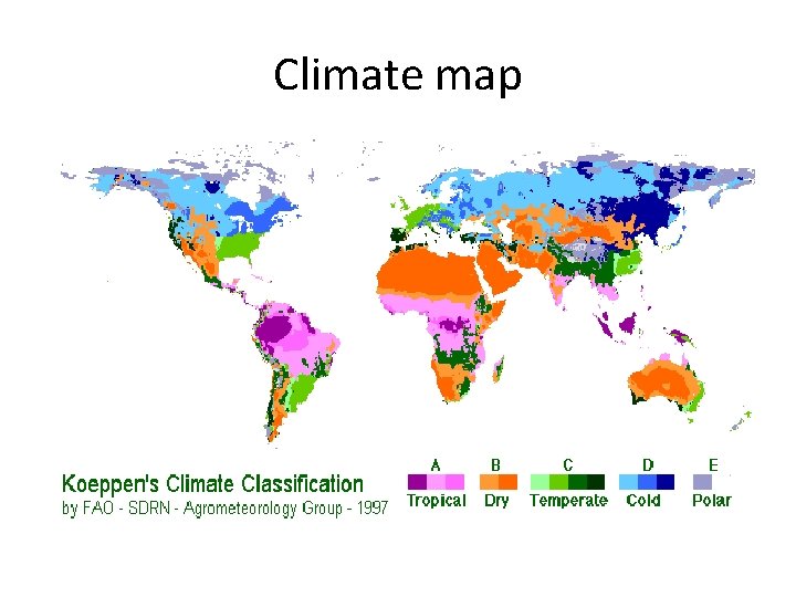 Climate map 