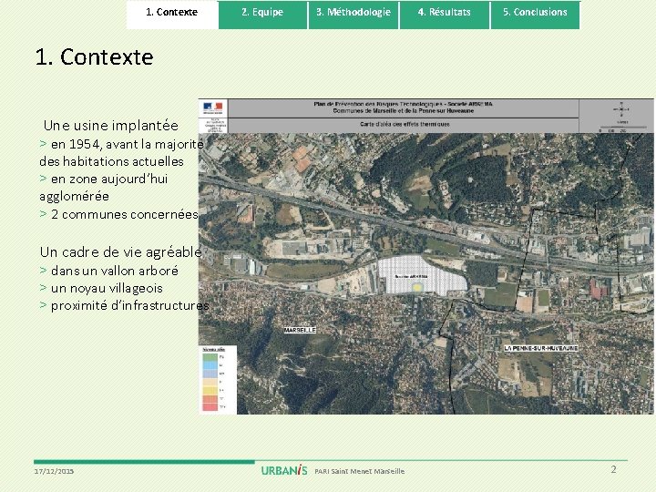 1. Contexte 2. Equipe 3. Méthodologie 4. Résultats 5. Conclusions 1. Contexte Une usine