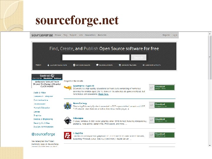 sourceforge. net 