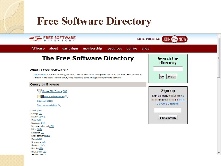 Free Software Directory 