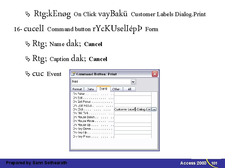 Rtg; k. Enøg On Click vay. Bakü Customer Labels Dialog. Print 16 - cucel.