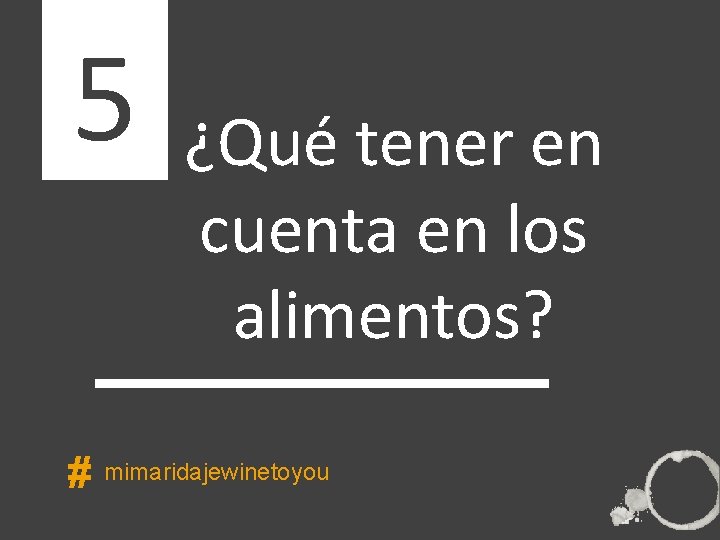 5 ¿Qué tener en cuenta en los ÍNDICE alimentos? # mimaridajewinetoyou 