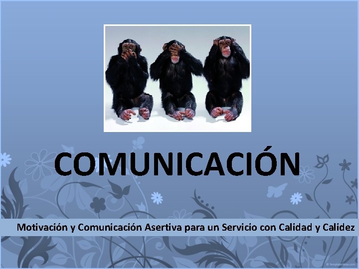 COMUNICACIÓN Motivación y Comunicación Asertiva para un Servicio con Calidad y Calidez 