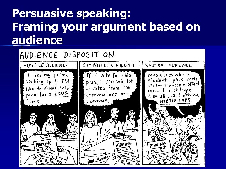 Persuasive speaking: Framing your argument based on audience 