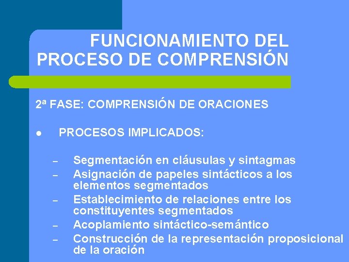 TALLER DE COMPRENSIN LECTORA EN LA EDUCACIN SECUNDARIA