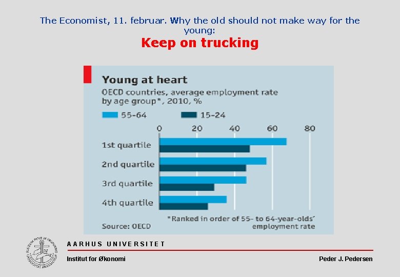 The Economist, 11. februar. Why the old should not make way for the young: