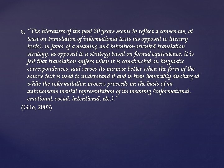 “The literature of the past 30 years seems to reflect a consensus, at least