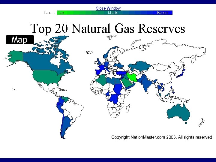 Top 20 Natural Gas Reserves Top 20 Natural Gas Reserves
