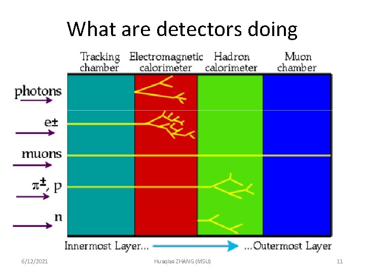 What are detectors doing 6/12/2021 Huaqiao ZHANG (MSU) 11 