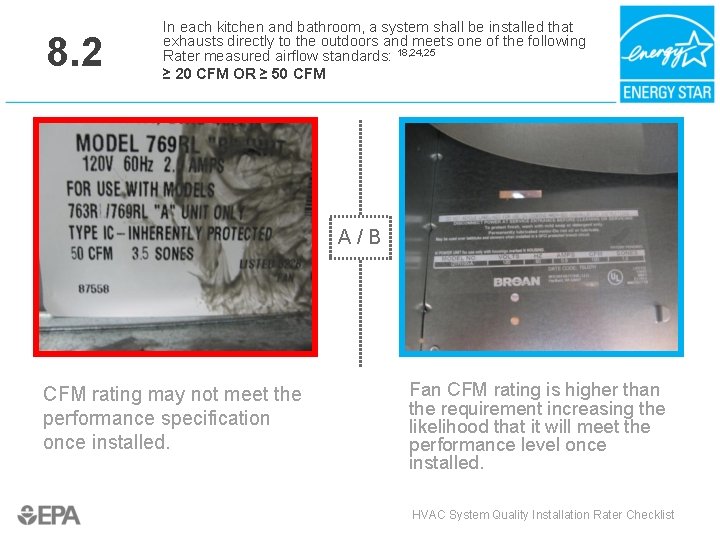 8. 2 In each kitchen and bathroom, a system shall be installed that exhausts