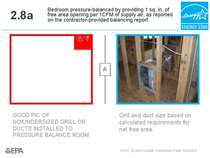 2. 8 a Bedroom pressure-balanced by providing 1 sq. in. of free area opening