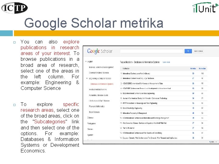 Google Scholar metrika You can also explore publications in research areas of your interest.