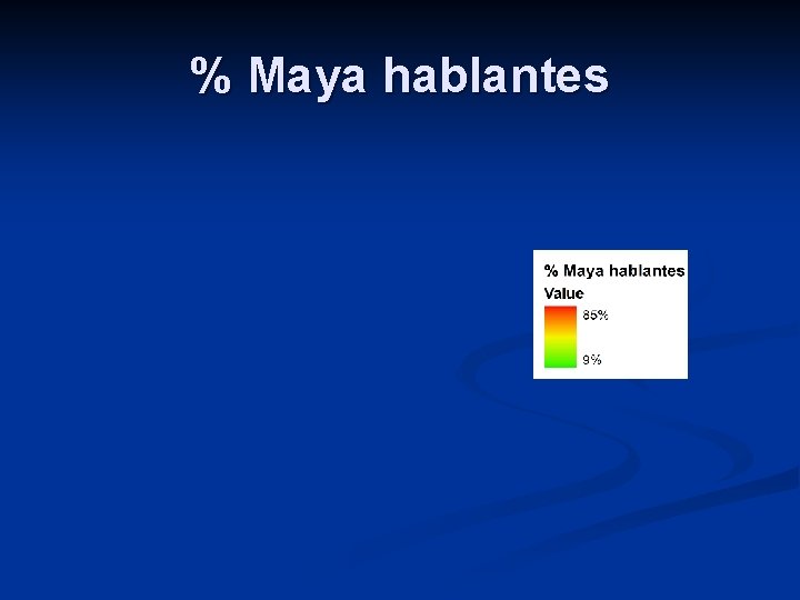 % Maya hablantes 