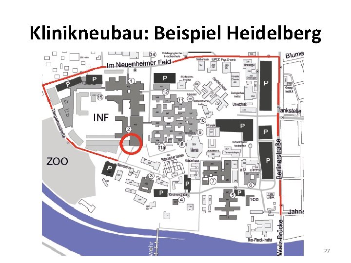 Klinikneubau: Beispiel Heidelberg 27 