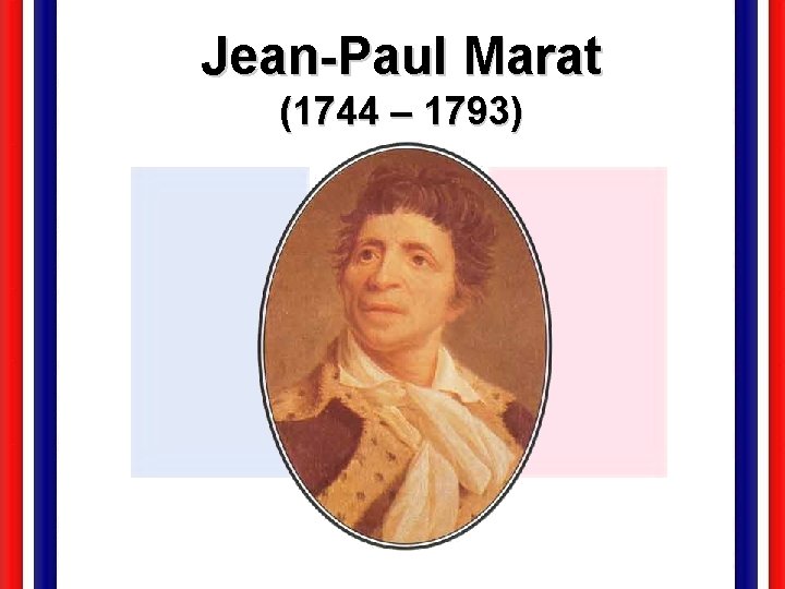 Jean-Paul Marat (1744 – 1793) 