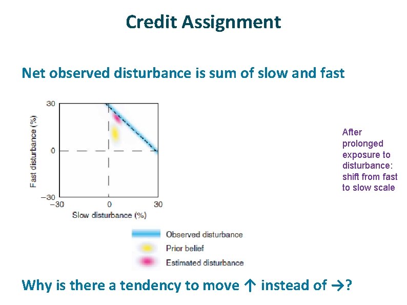 Credit Assignment ü Net observed disturbance is sum of slow and fast After prolonged