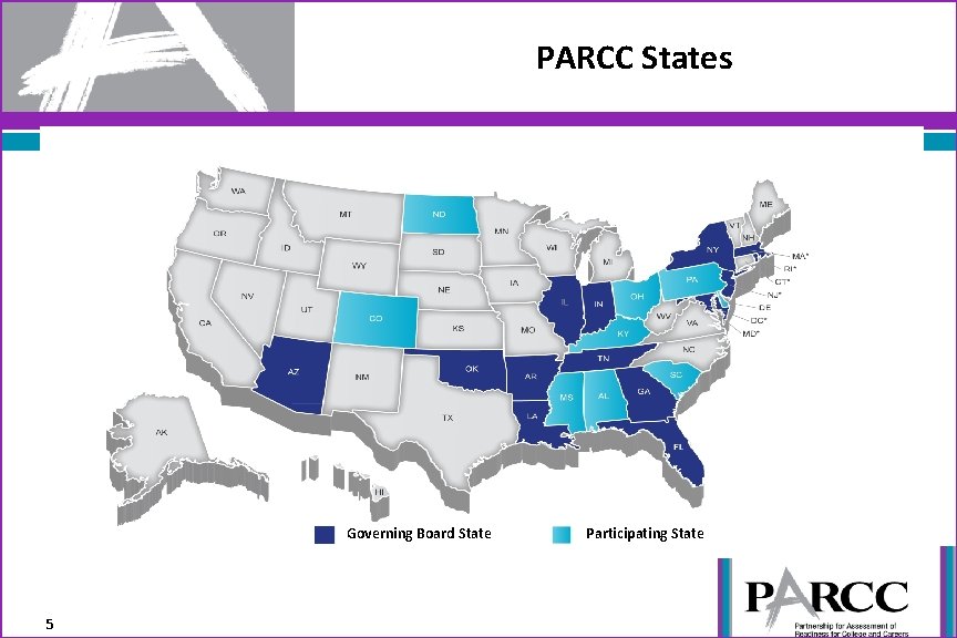 PARCC States Governing Board State 5 Participating State 