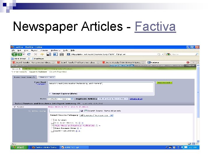 Newspaper Articles - Factiva 
