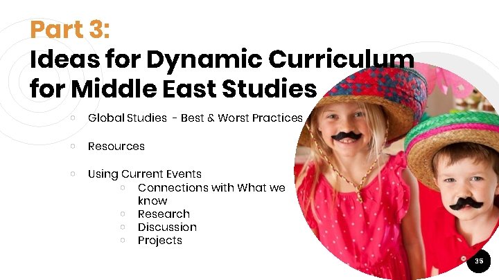 Part 3: Ideas for Dynamic Curriculum for Middle East Studies ￮ Global Studies -
