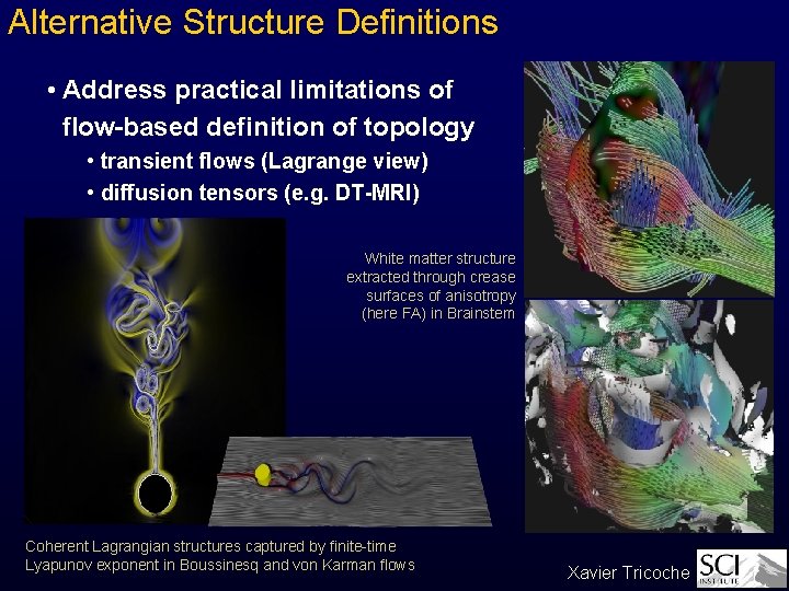 Alternative Structure Definitions • Address practical limitations of flow-based definition of topology • transient