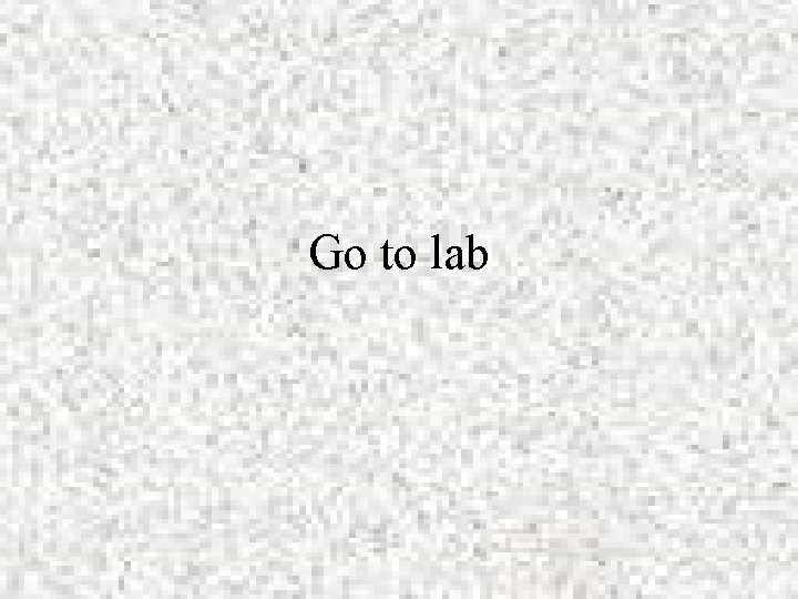 Go to lab 