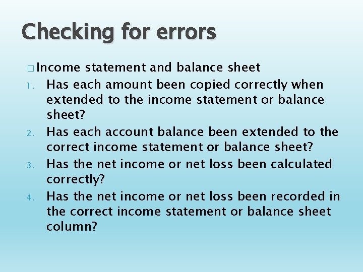 Work Sheet for a Service Business Accounting I