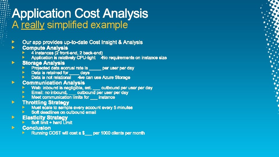 A really simplified example 