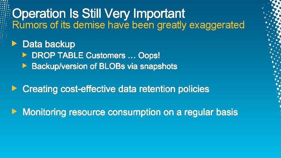 Rumors of its demise have been greatly exaggerated 