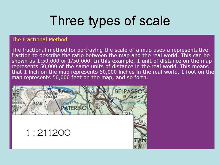 Three types of scale 