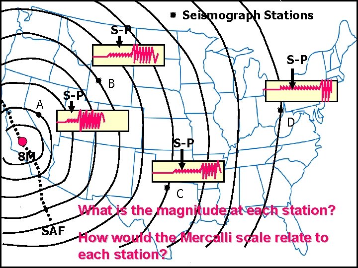 Seismograph Stations S-P A S-P B D S-P 8 M C What is the Seismograph Stations S-P A S-P B D S-P 8 M C What is the