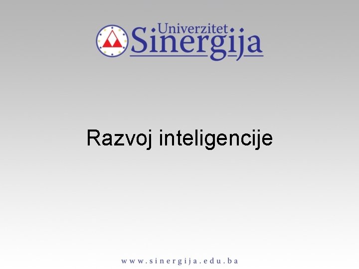 Razvoj inteligencije 