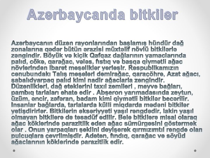 Azərbaycanda bitkilər 