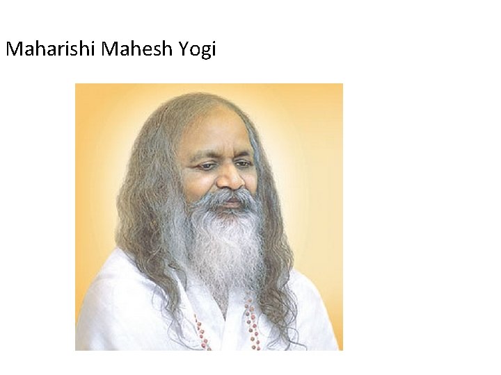 Maharishi Mahesh Yogi 