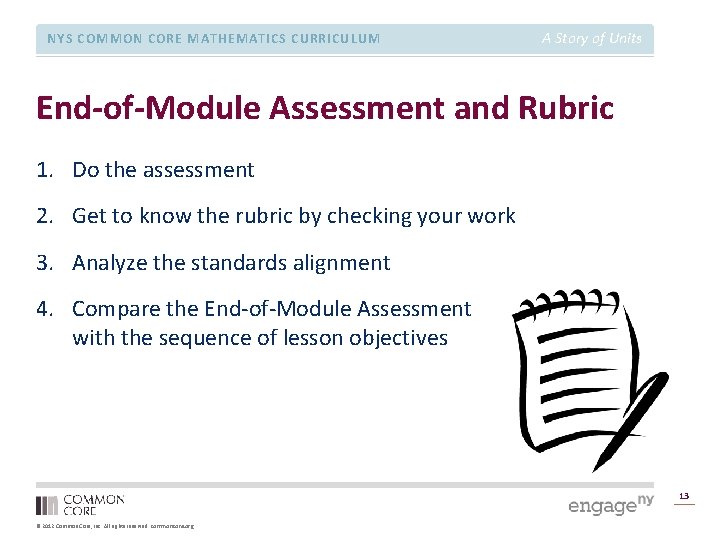 NYS COMMON CORE MATHEMATICS CURRICULUM A Story of Units End-of-Module Assessment and Rubric 1.