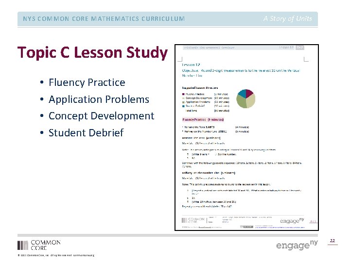 NYS COMMON CORE MATHEMATICS CURRICULUM A Story of Units Topic C Lesson Study •